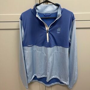 Walter Hagen Zero Restriction Men’s Large 1/4 Zip Golf Pullover Blue Suggrass